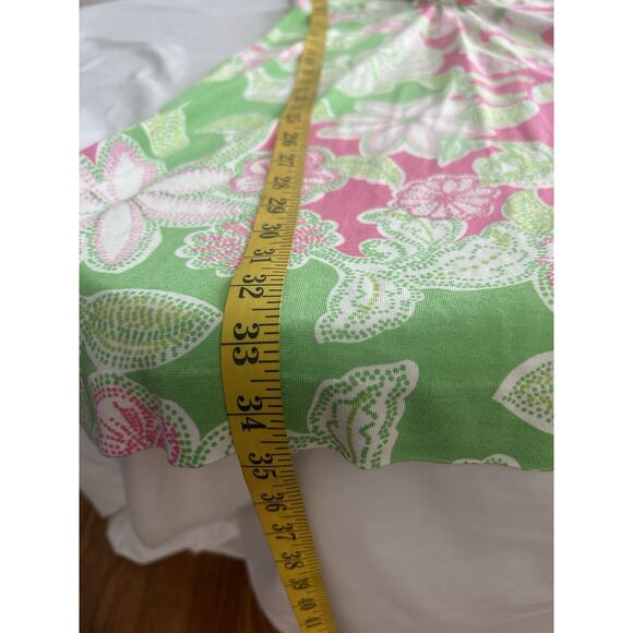 Lilly Pulitzer Tropical Floral Silk Blend Shift Dress Womens Size XS Pink Green - Picture 8 of 8